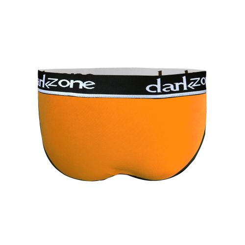 Мужские трусы брифы с вырезом оранжевые DARKZONE DZN6257