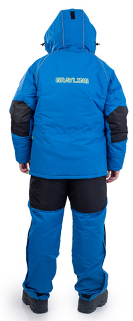 Зимний костюм для рыбалки Камчатка 2020 -45 (таслан, т.синий-лайм) GRAYLING