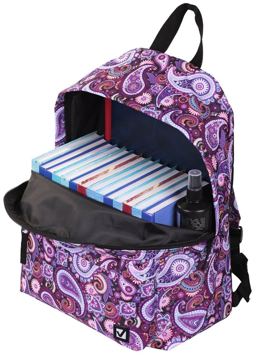 Рюкзак BRAUBERG, универсальный, сити-формат, разноцветный, Инди, 20 литров, 41х32х14 см, 225360