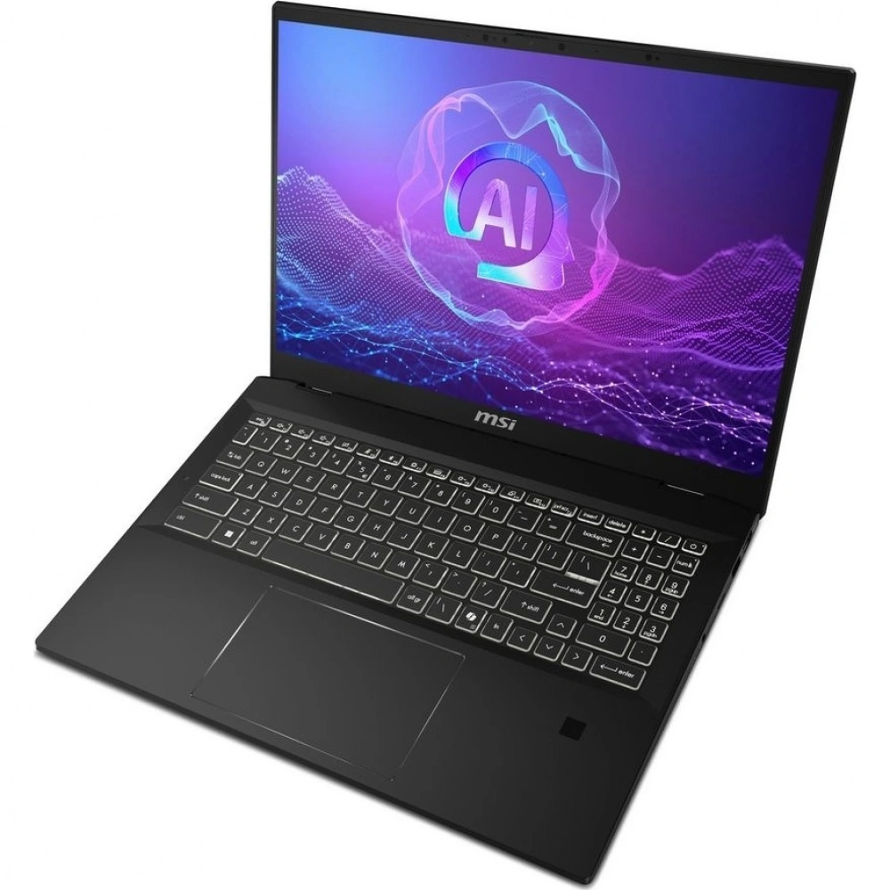 Ноутбук MSI Summit Pro 16 AI A2HVETG-085RU Core Ultra 7 255H 32Gb SSD1Tb NVIDIA GeForce RTX4050 6Gb 16" IPS Touch QHD+ (2560x1600) Windows 11 Pro black WiFi BT Cam (9S7-159631-085)