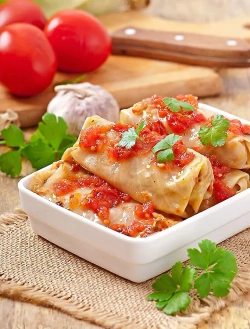 КРУЧЕНИКИ МЯСНЫЕ (480 гр), 5 шт в уп. (мини-голубцы)