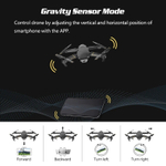 Квадрокоптер дрон радиоуправляемый с 4K камерой, WiFi FPV "GD89"