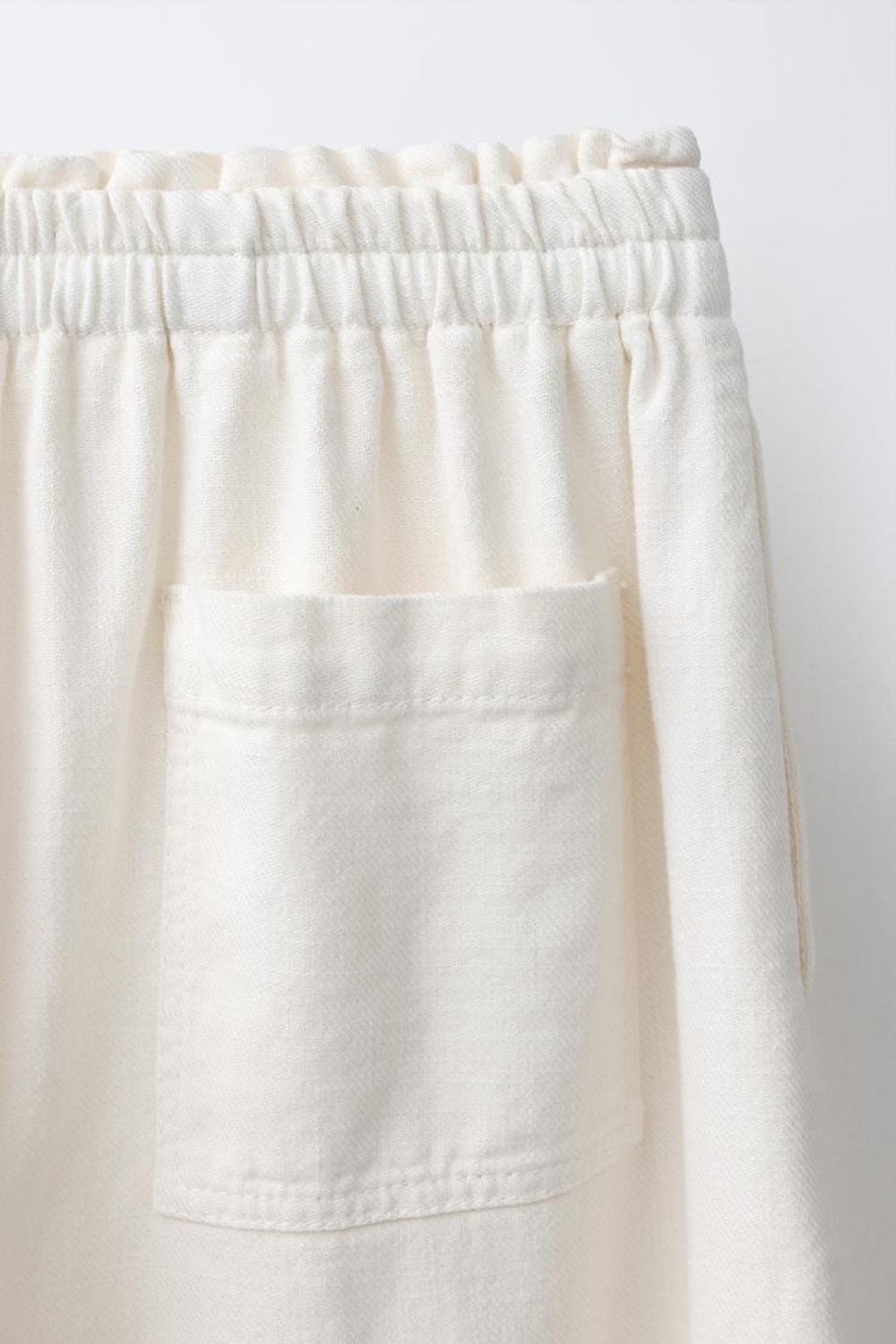 ZARA БРЮКИ BALLOON, СВЕТЛО-БЕЖЕВЫЙ