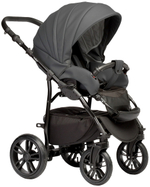 Детская коляска Indigo Indigo Special New 3 в 1 с автокреслом Avionaut Cosmo Beige Is09 т.серая кожа