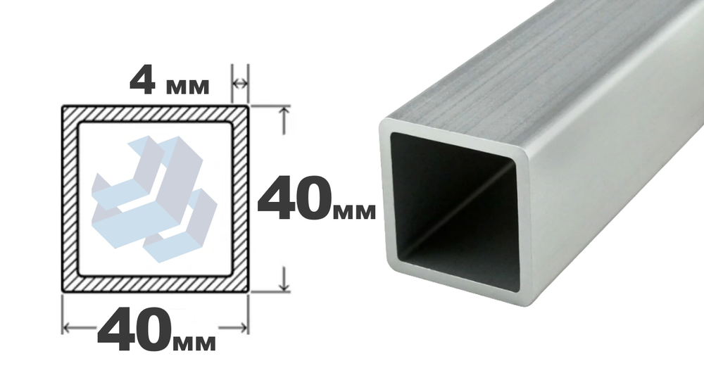 трубы электросварные квадрат 40x40х4.0 дл 6000