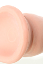 Вибратор 7 режимов вибрации на присоске телесный RealStick 18 см