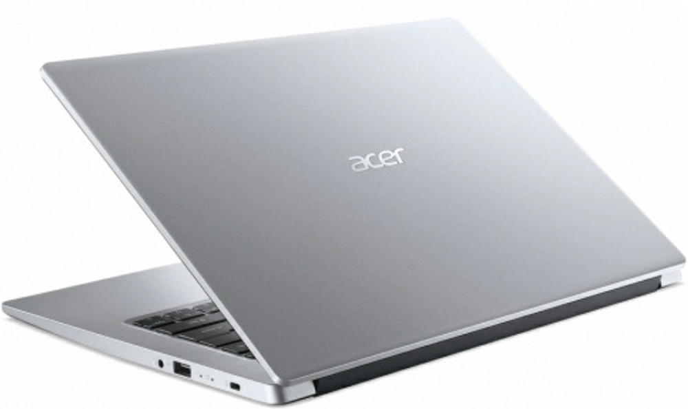 Ноутбук ACER A114-33-P7VD (NX.A7VER.00A) 14"HD/Pen N6000 Quad/8Gb/128Gb SSD/Intel UHD/DOS серебристый