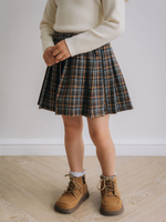 Юбка-шорты в клетку, Серый