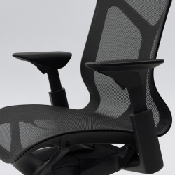 Кресло Herman Miller Cosm, высокая спинка, цвет Graphite, регулируемые подлокотники