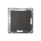 Переключатель 2-кл. AtlasDesign (сх. 6/2) 10AX механизм базальт SE ATN001465