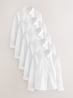 Рубашка школьная для девочки Next Q76-810, 5 шт., Белый