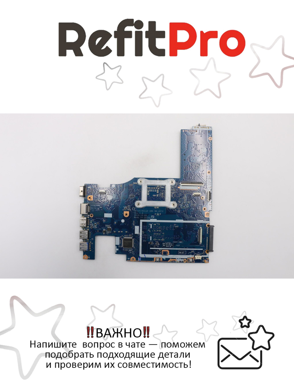 Материнская плата для ноутбука Lenovo IdeaPad G50-70 ACLU2 W8S UMA I3-4010U 1000M (90006550), оригинал