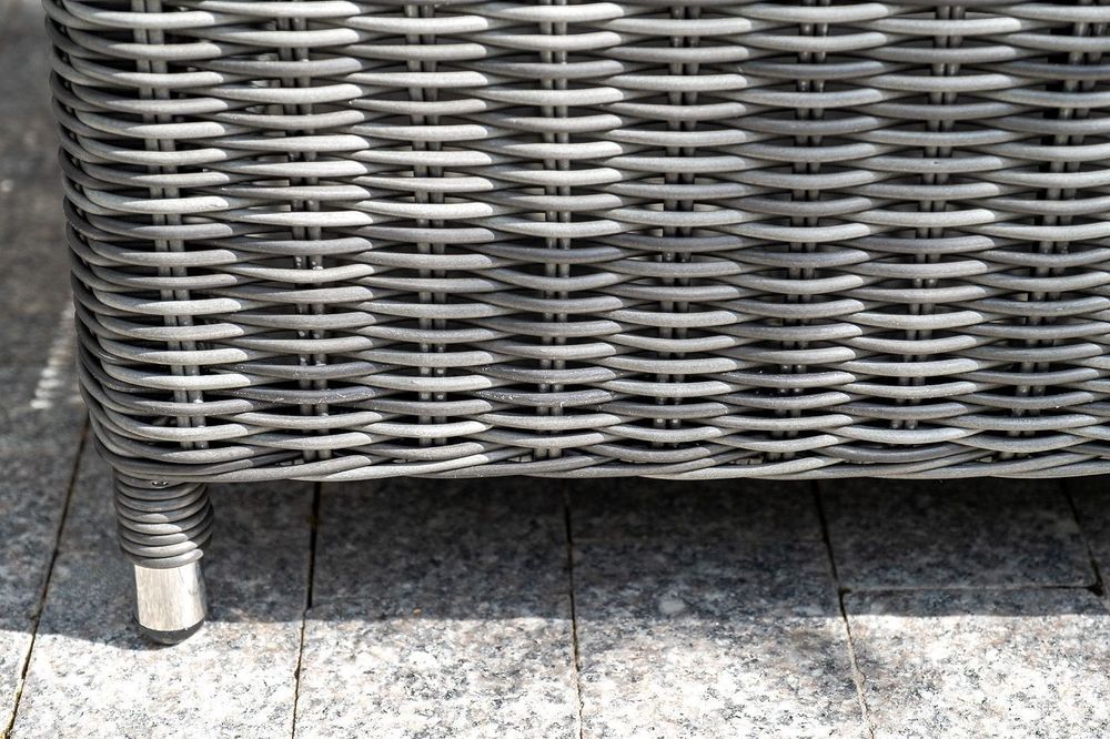 "Кон Панна" диван из искусственного ротанга двухместный, цвет графит