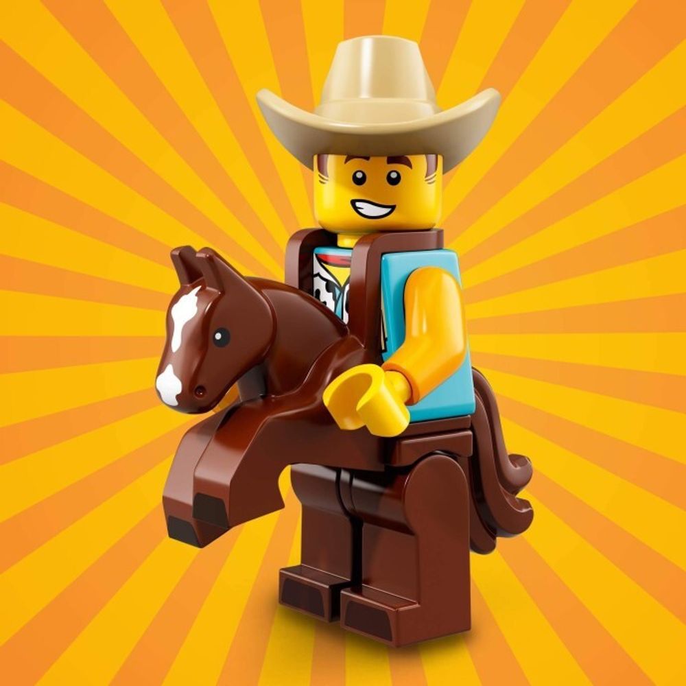 Минифигурка LEGO   col326  71021 - 15 Парень в ковбойском костюме