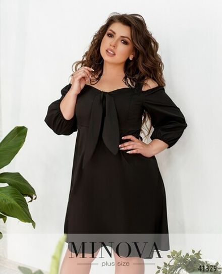 Платье 0138-черный Minova Фото 2