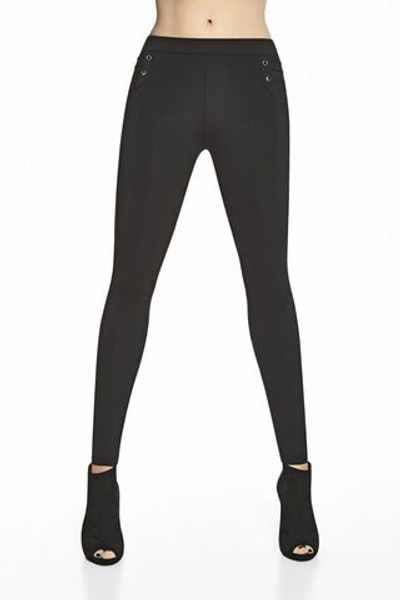 Фантазийные легинсы Margaret с имитацией кармашков (Размер: M) (Цвет: черный)