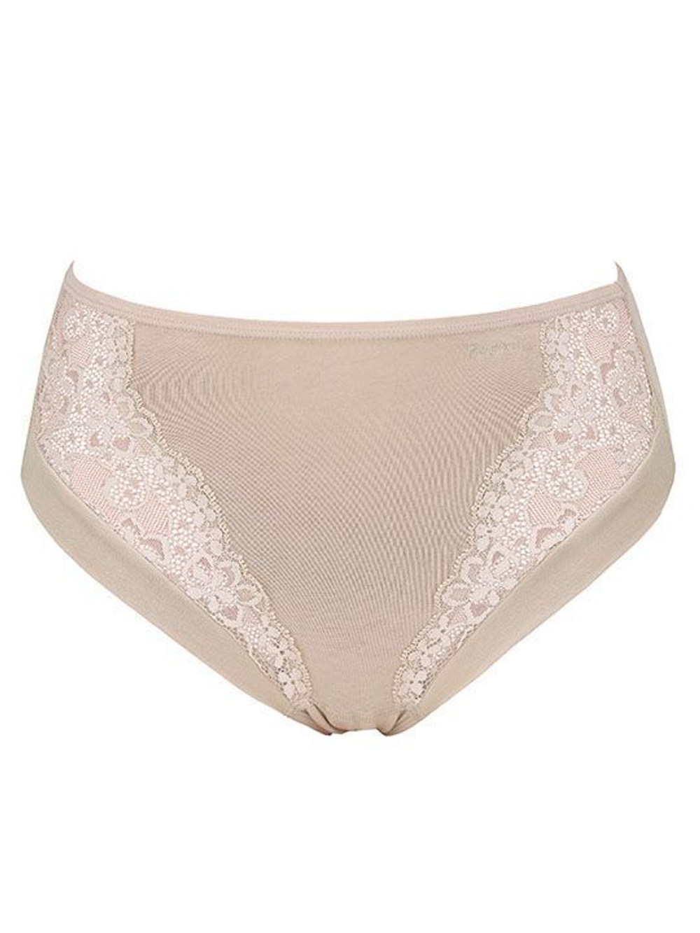 Высокие трусики с кружевом Esencial Lace (Размер: XL) (Цвет: белый)