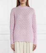 Хлопковый свитер saanour Sams\u00f8e Sams\u00f8e - лавандовый(F24100071)