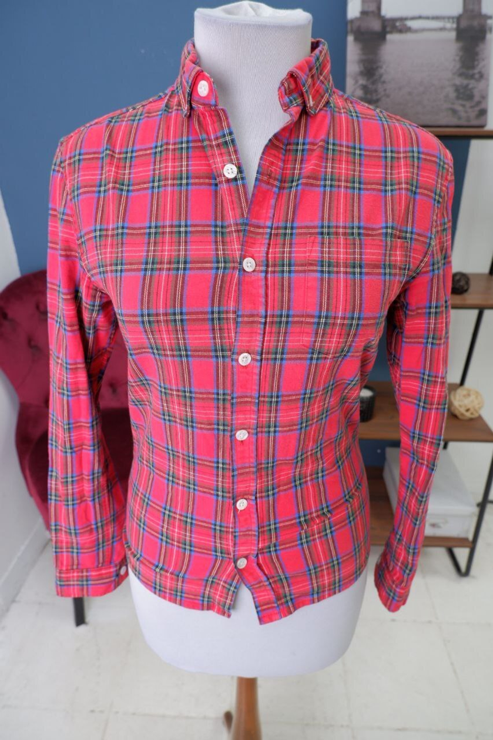 Рубашка Asos в клетку 40 размер