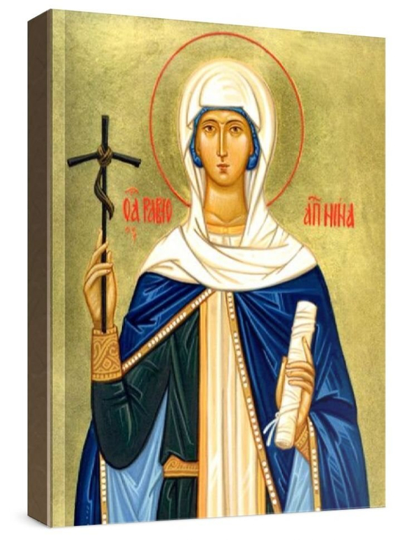 Нина, равноапостольная (рукописная икона)