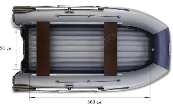 Двухкорпусная надувная лодка Флагман DK 420 Jet