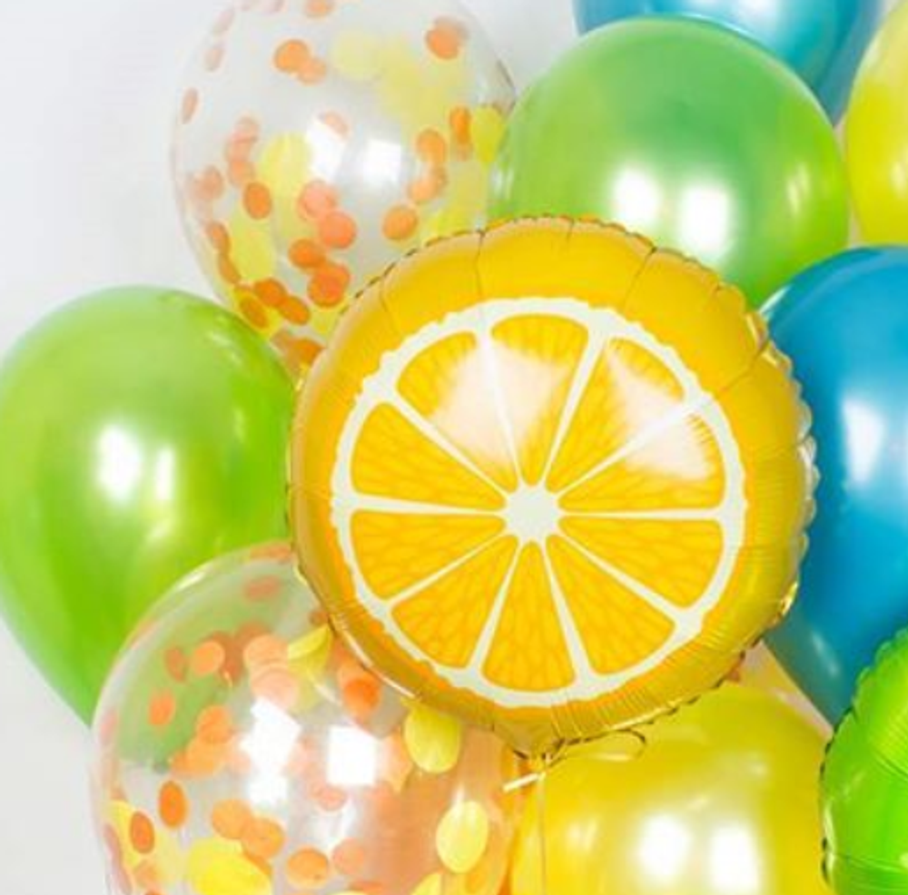 Шар (18"/46 см) Круг, Апельсин, Оранжевый