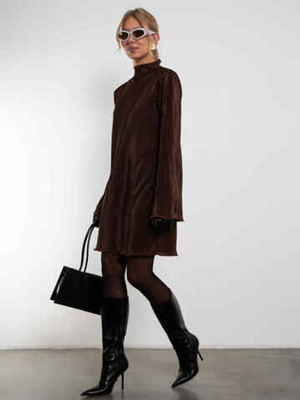 Платье Гофре (шоколадный)