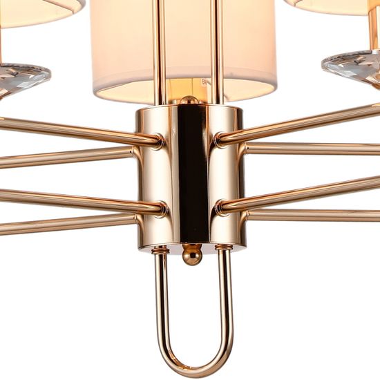 Люстра потолочная ILLUMICO E14  IL6196-5P-17 GD