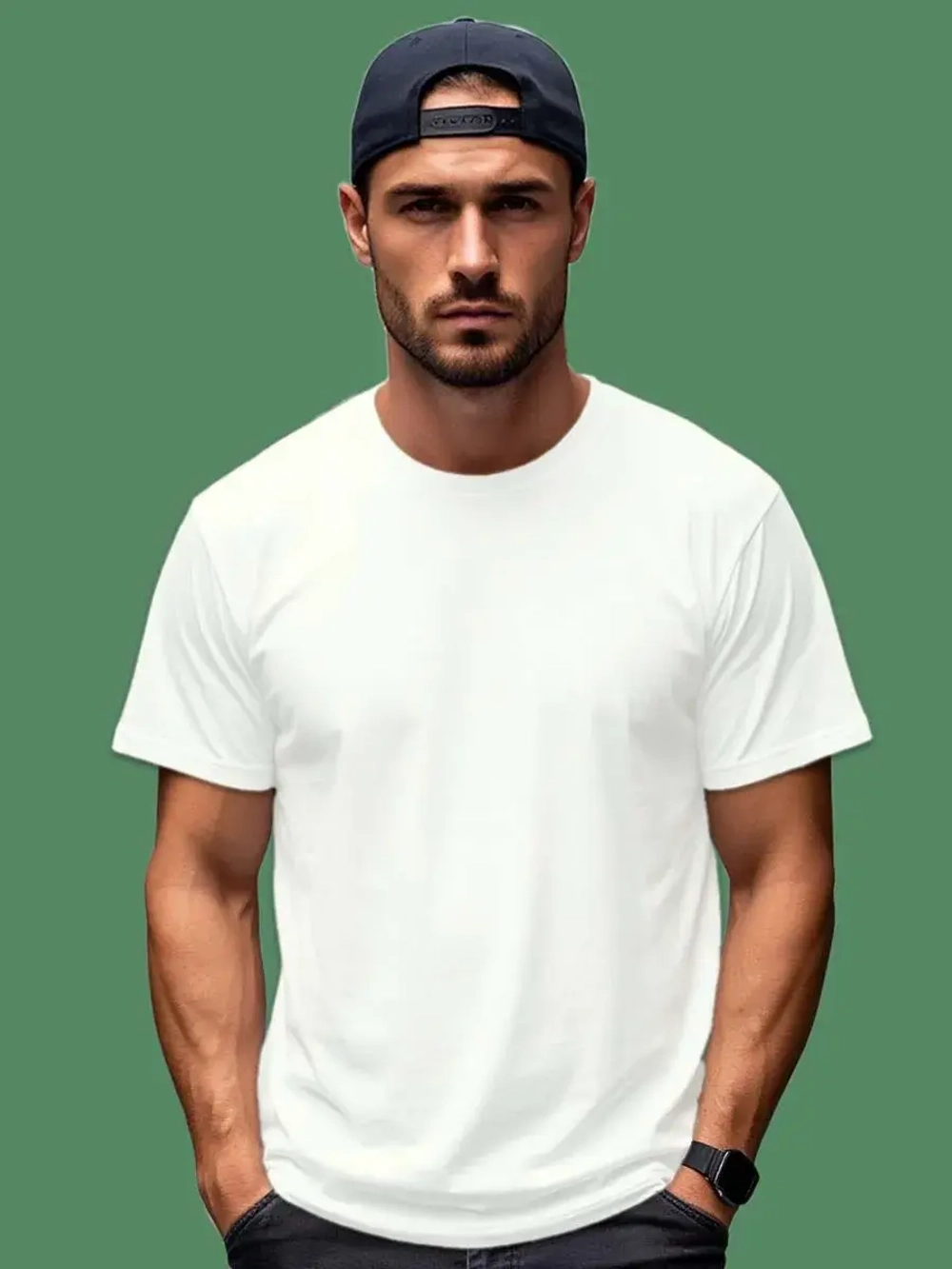 Футболка Взрослая.Премиум однотонная.Набор 2 шт