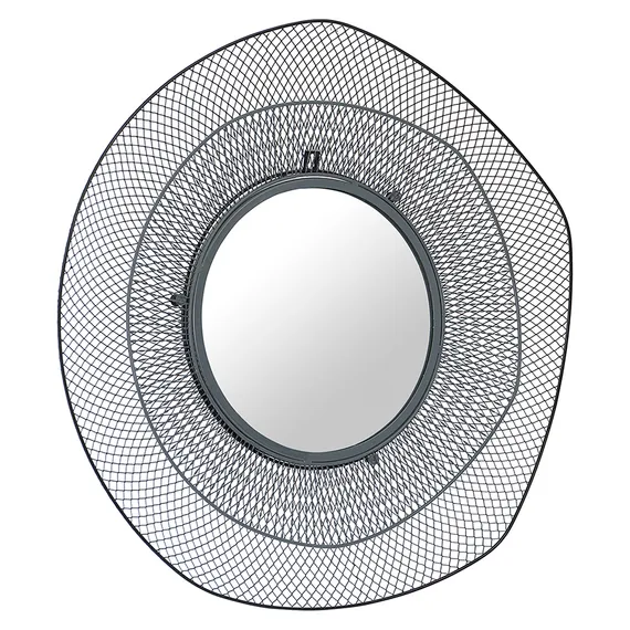 Зеркало Vinger, Ø79 см, черное