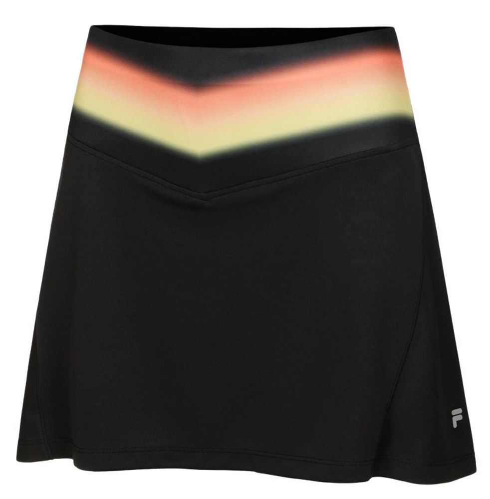 Теннисная юбка Fila Australian Open Freya Skort - black/sunset