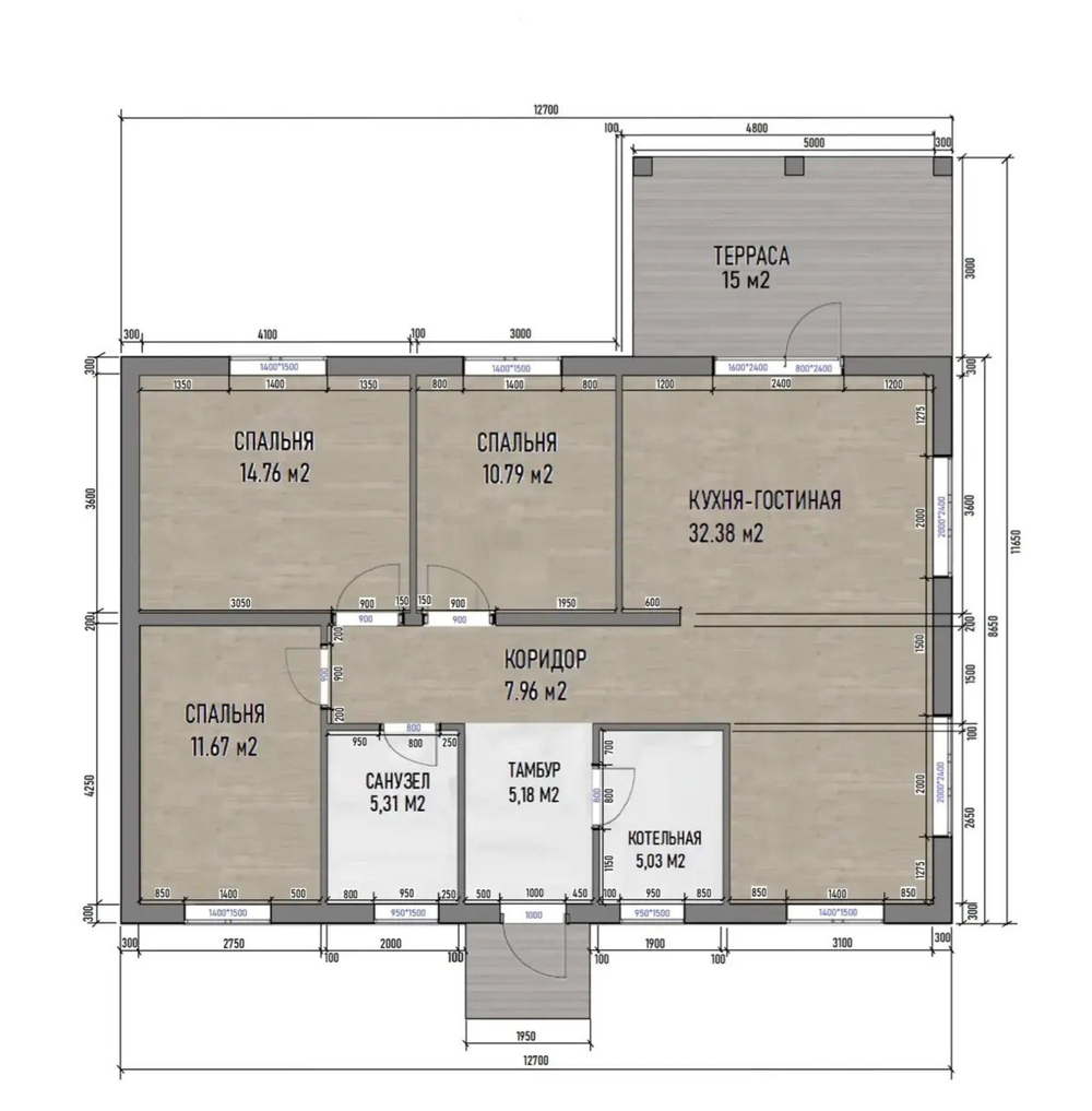 Проект Дома 86 кв. м К-126