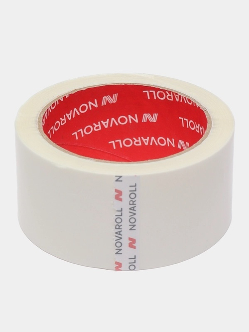 Клейкая лента 48мм х 66м х 43мкм , белый, Novaroll
