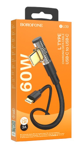 Кабель TypeC - TypeC BOROFONE BU39 60W (черный) 1м