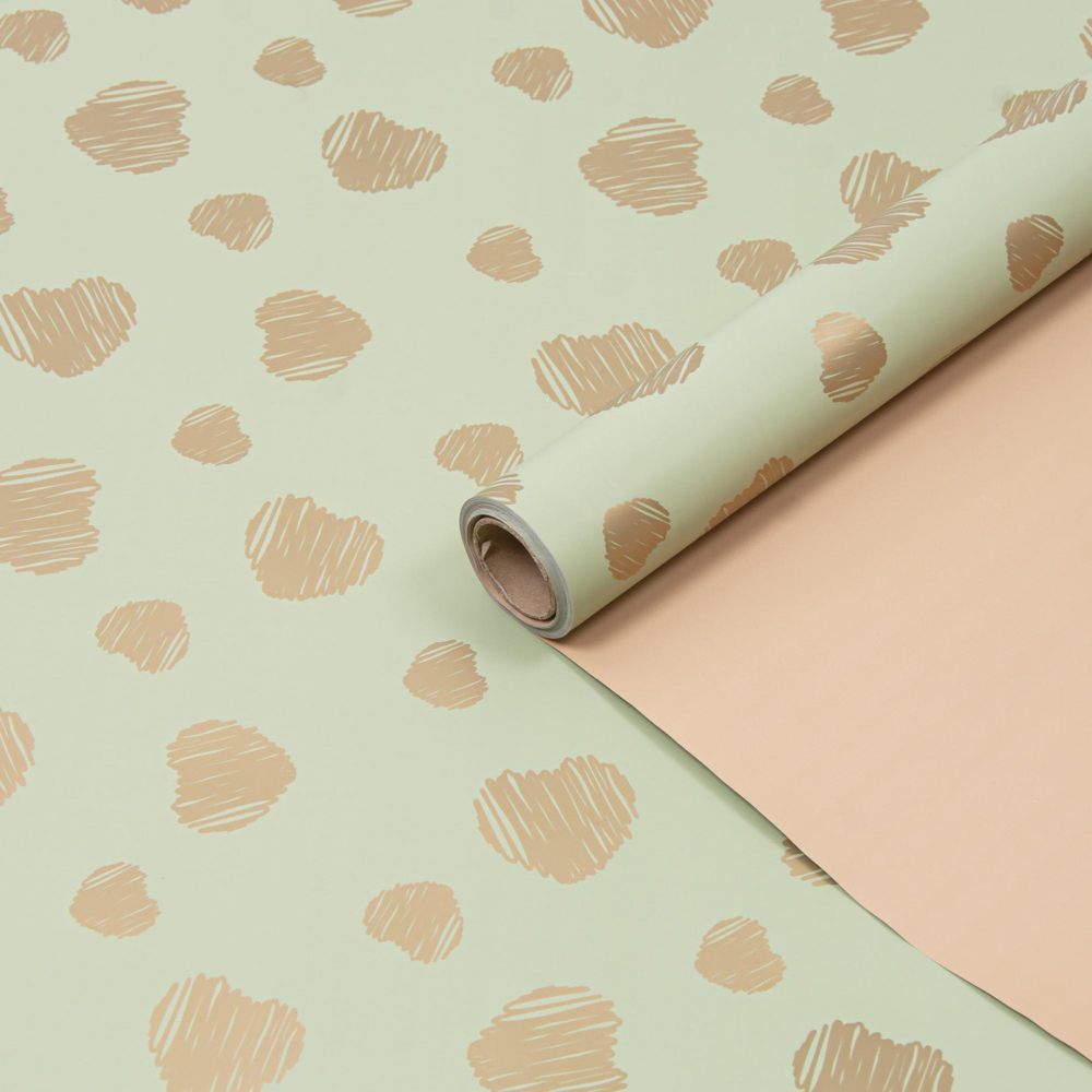 Пленка "Золотые сердца" 60см*10м