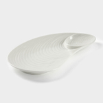 Блюдо с соусником "Ракушка" 28,5х15,5х2,5 см