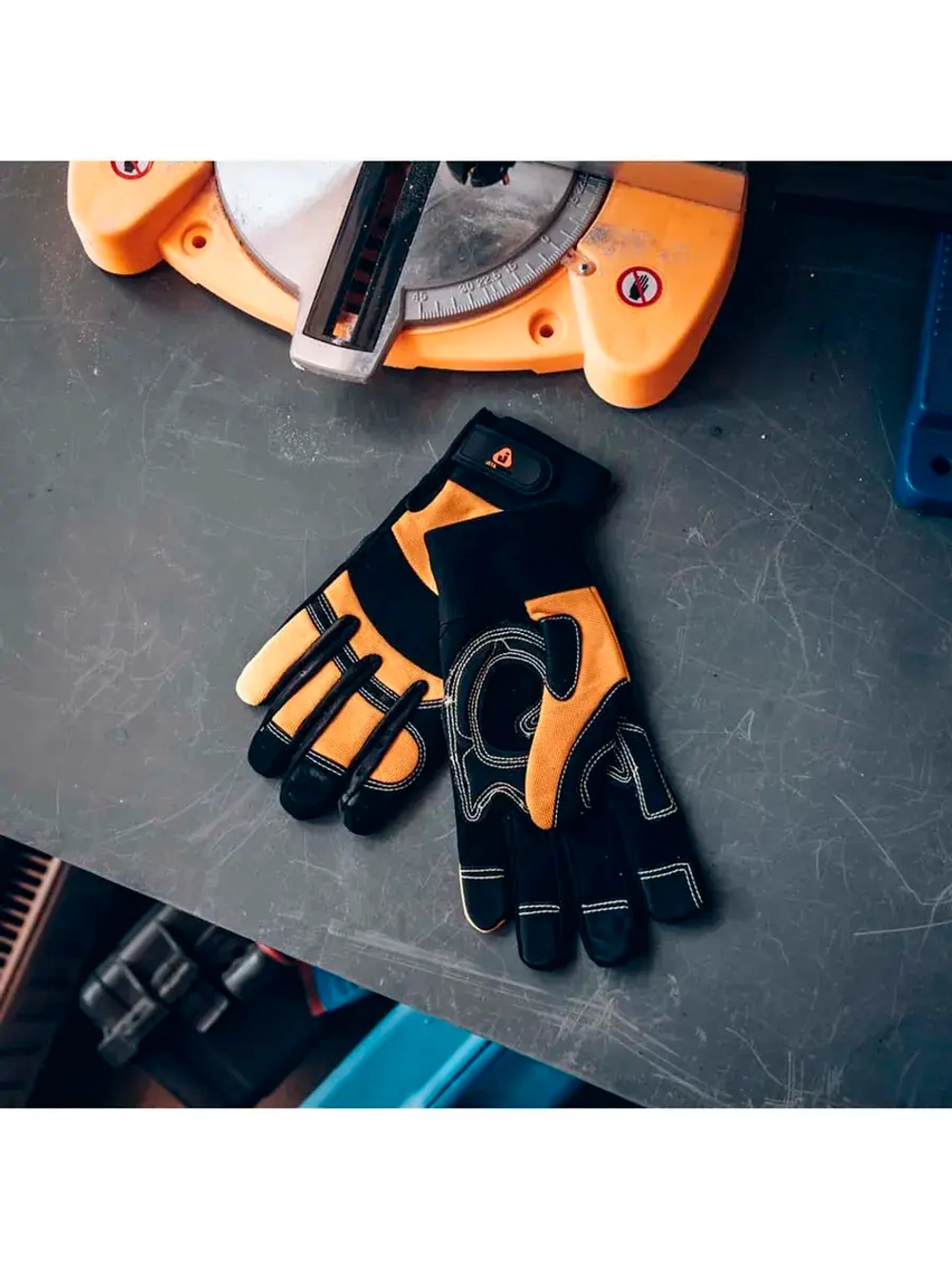 Перчатки антивибрационные Jeta Safety черно-желтые