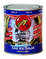 Лак яхтный 7.5 л п/мат Поли-Р