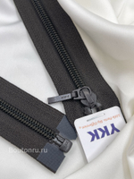 Молния YKK витая разъемная плоская тип 5, темно-коричневый 916