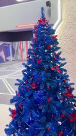 Искусственная синяя елка «Морозная» (пвх) 120 см / 1.2 м