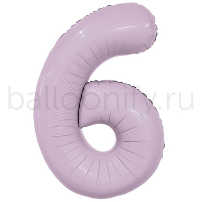 Шар ЦИФРА 6 Орхидея 40" 102 см
