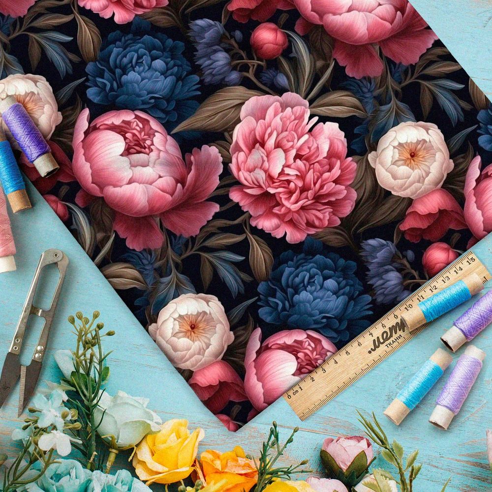 Ткань премиум флис ночной колумбарий