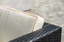 "Даллас" лаунж-зона из искусственного ротанга на 5 персон, цвет черный