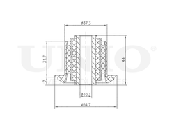 Сайлентблок переднего нижнего рычага UNIO RMP-20016