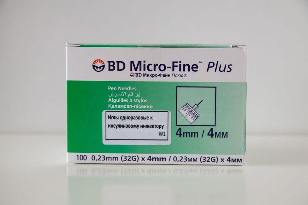 Иглы для шприц-ручек BD Micro-Fine+ МикроФайн 4мм 100шт.