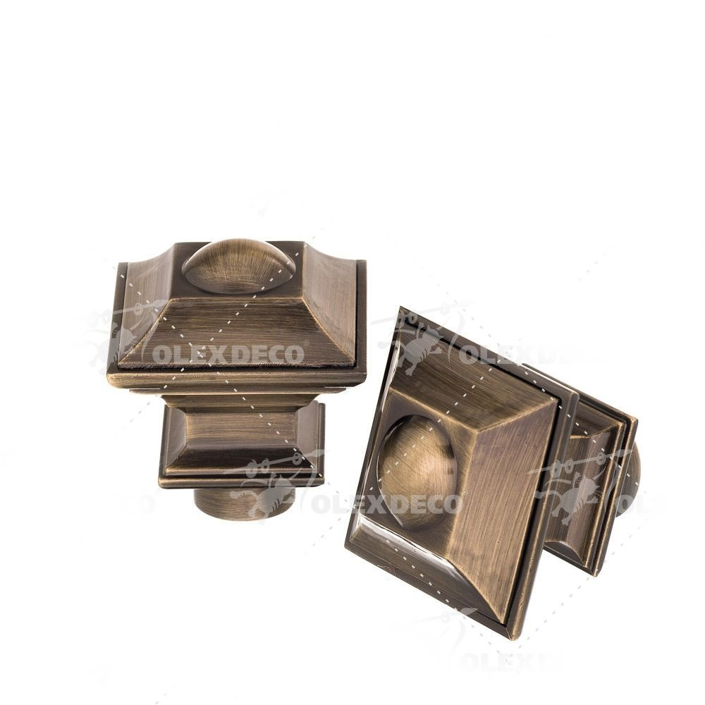 Наконечники "Верди" d19 мм, цвет антик