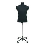 Манекен портновский мужской Ричард, комплект Стандарт, цвет черный, размер L, в комплекте подставка «Милан» и магнит-трафарет