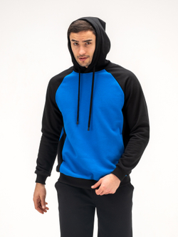 Костюм мужской спортивный. Синий/черный