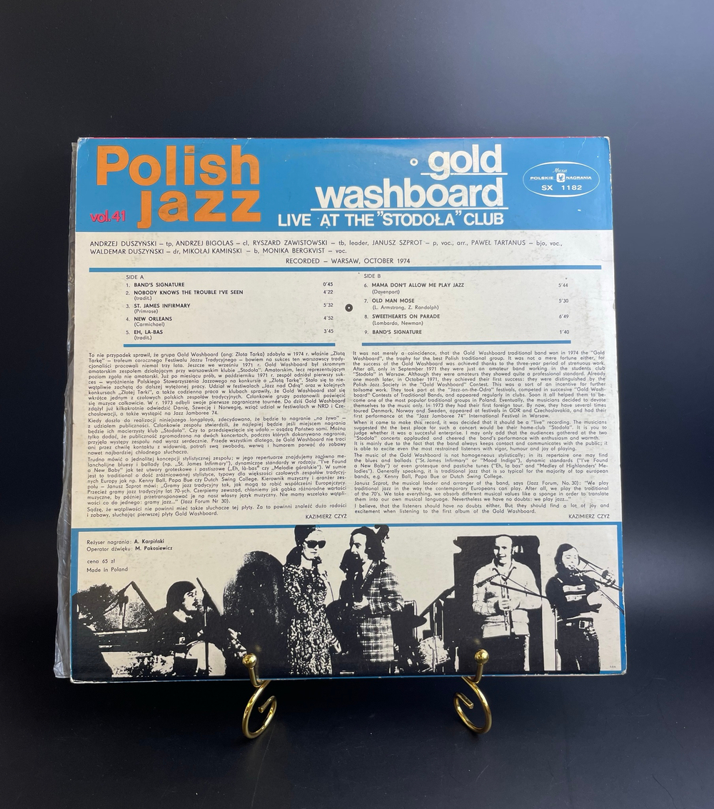 Gold Washboard - Rollin' On - Live At The Stodola Club (1974) Muza, . Виниловая пластинка 12 дюймов. Poland. Polish Jazz Vol. 41)