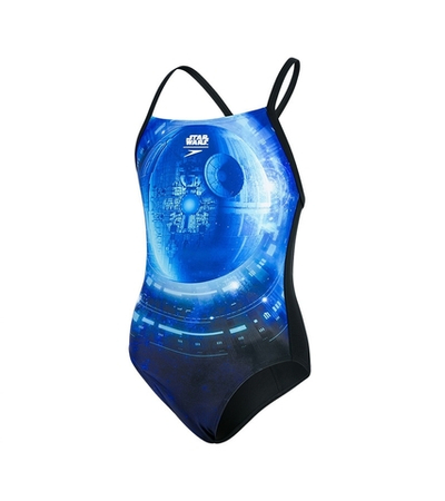 Купальник детский спортивный Speedo Death Star Allover Thinstrap Crossback
